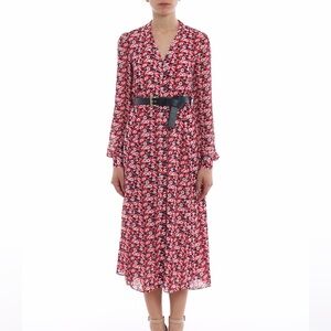 Michael Kors Carnation Georgette Shirtdress